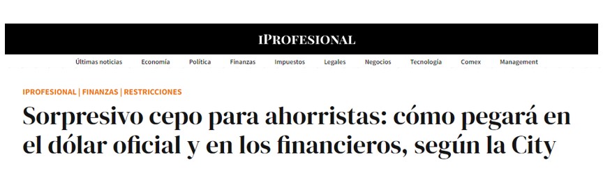 Sorpresivo cepo para ahorristas: Cómo pegará en el dólar oficial